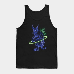 "Seize the Day" Glowing Neon Caracal Tank Top